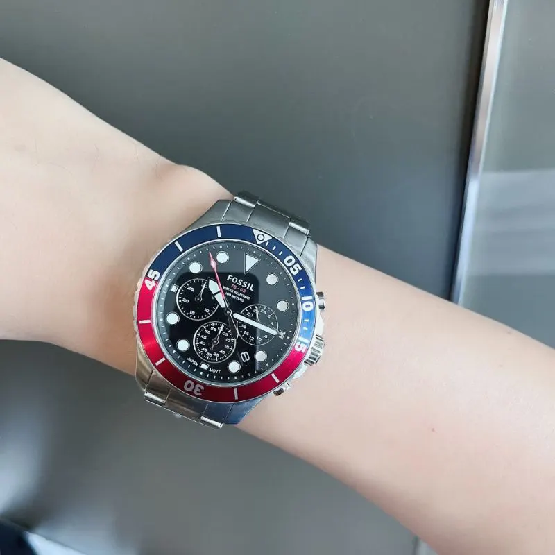 Fossil FB-03 Chronograph Black Dial Men's Watch- FS5767